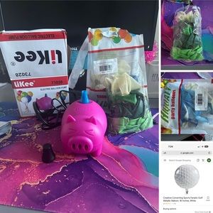 Electric Balloon Pump & Balloons